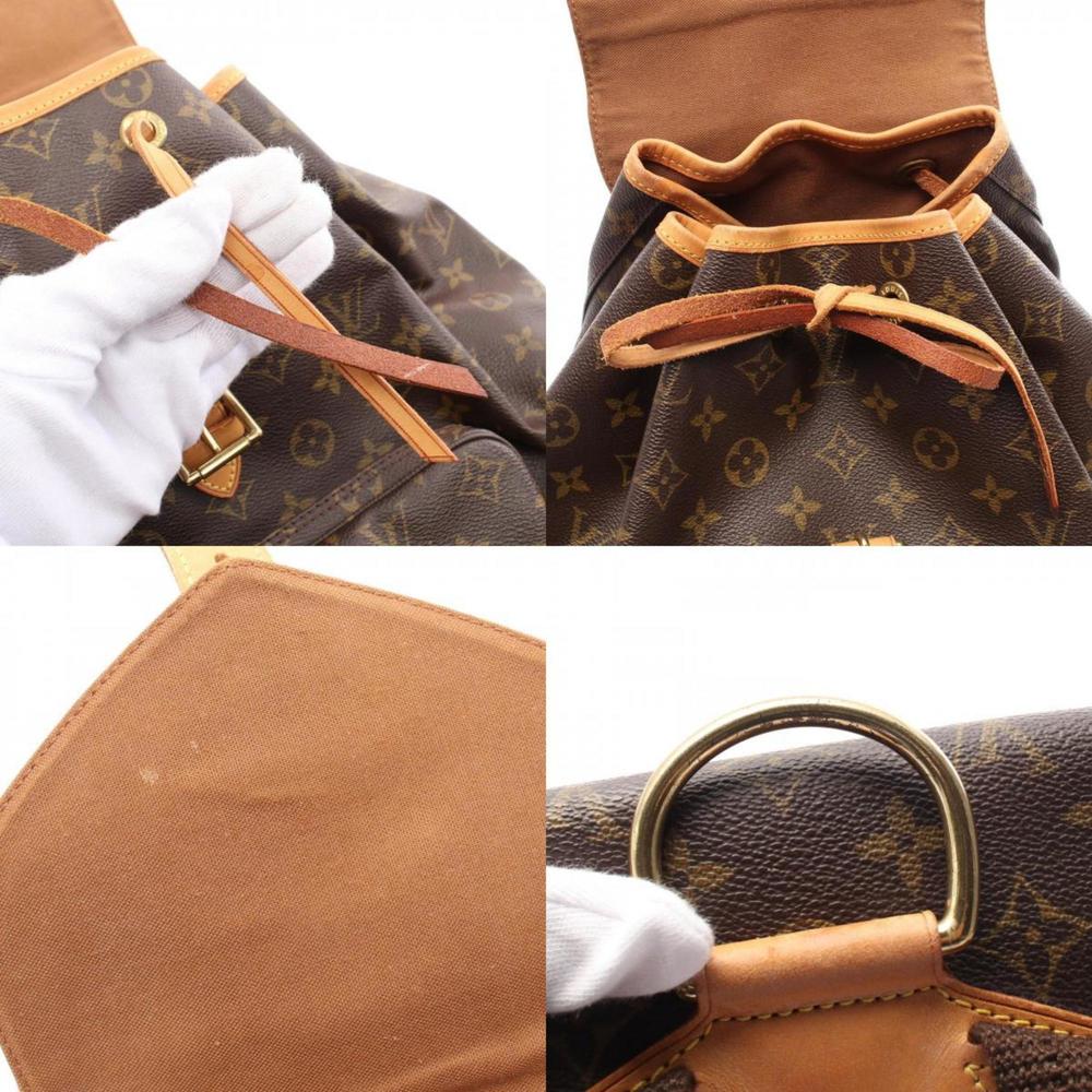 Louis Vuitton Montsouris GM Backpack Bag Coated Canvas Leather Monogram Women's - Picture 10 of 10